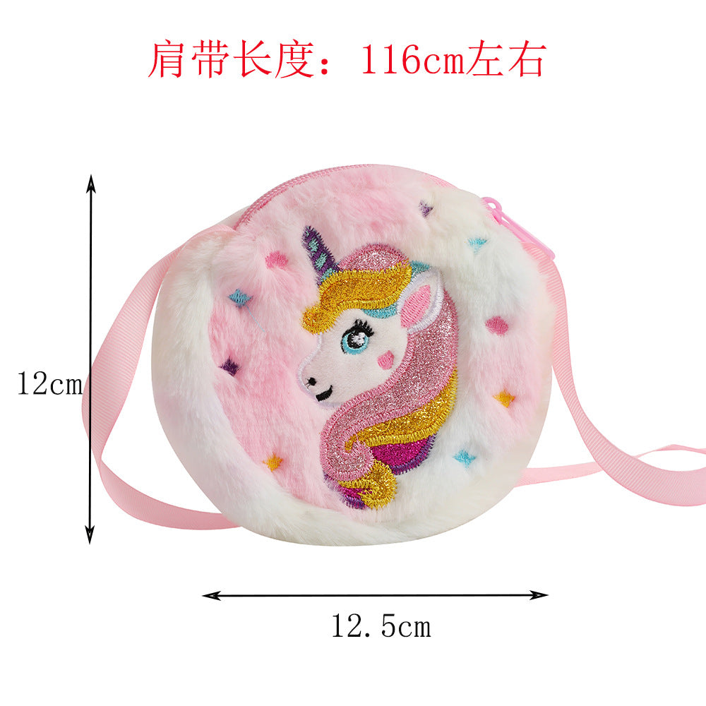 Wholesale New Unicorn Plush Shoulder Bag Cute Shoulder Crossbody Bag